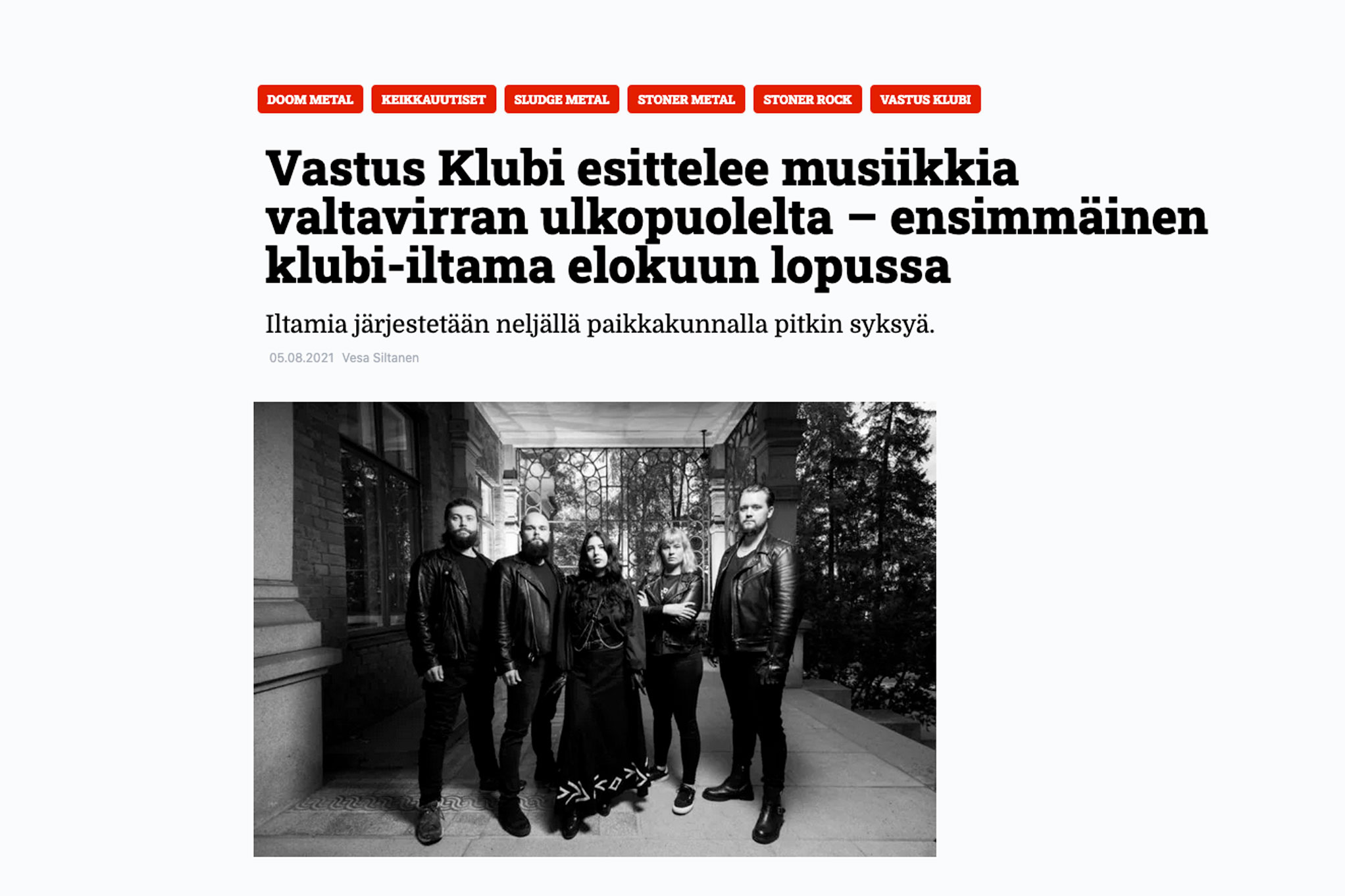 Inferno uutisoi SYKSYN Vastus KlubI -illoista