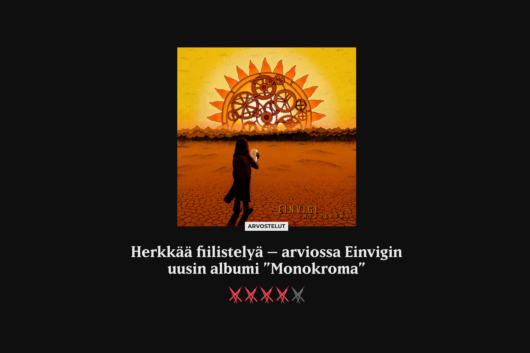 Einvigin levy Kaaoszinen arvioissa